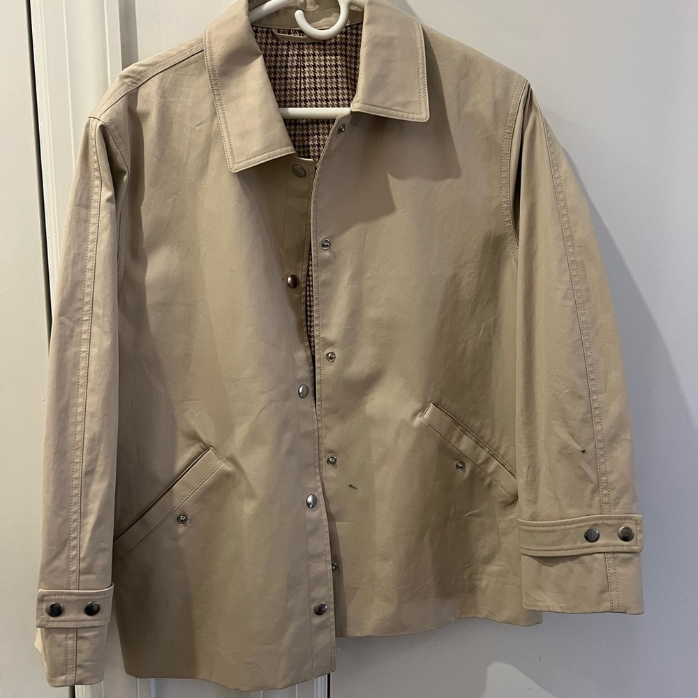 Women’s tan waterproof jacket